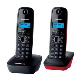 

Радиотелефон Dect Panasonic KX-TG1612RU3 темно-серый/красный, АОН