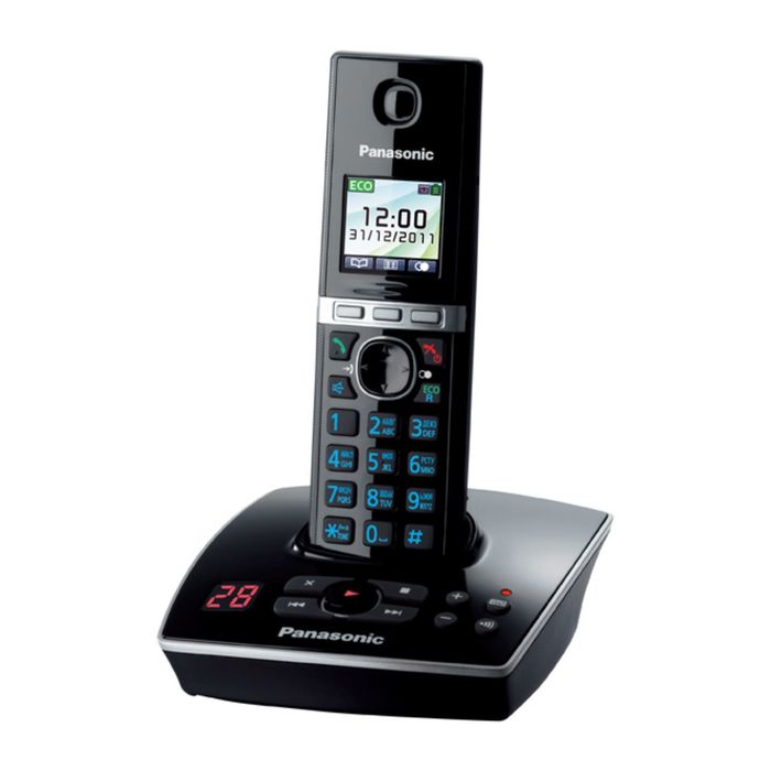 Радиотелефон Dect Panasonic KX-TG8061RUB чёрный, автооветчик, АОН