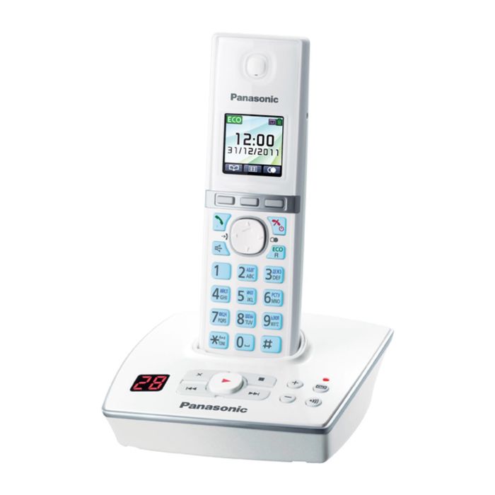 Радиотелефон Dect Panasonic KX-TG8061RUW белый, автооветчик, АОН