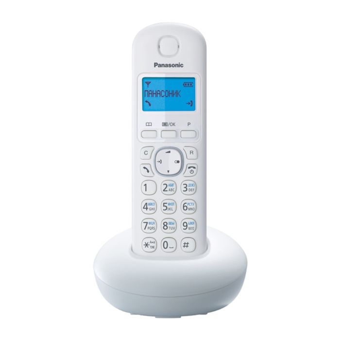 Радиотелефон Dect Panasonic KX-TGB210RUW белый, АОН