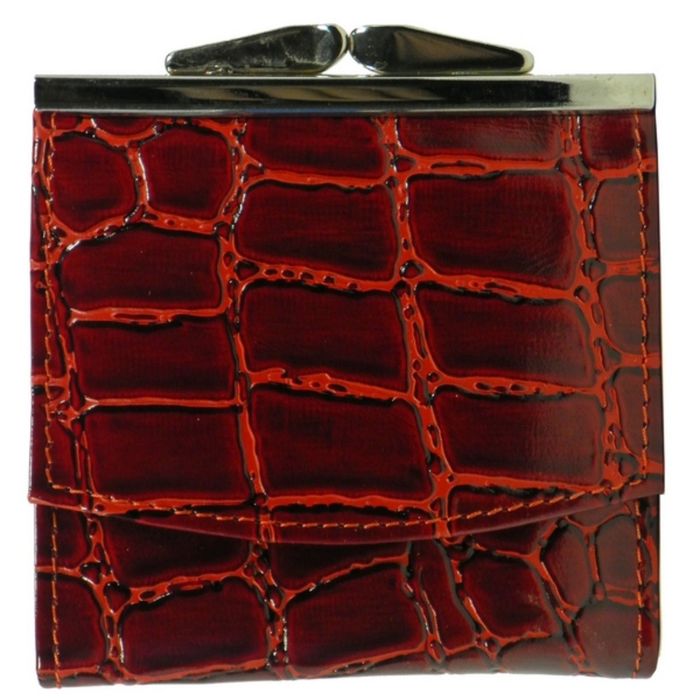 Портмоне женское, 1 отдел для купюр, для монет, для кредитных карт, цвет тёмно-красный