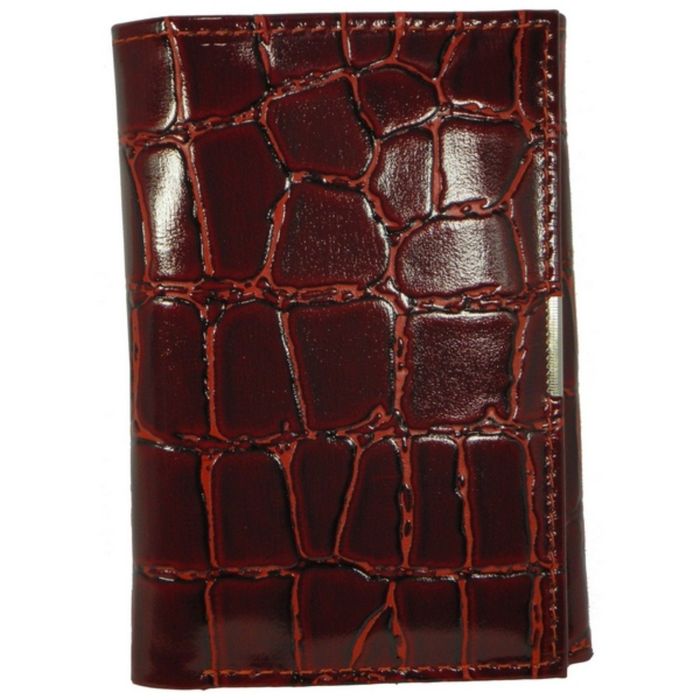 Портмоне женское на кнопке, отдел для купюр, для монет, для кредитных карт, цвет красный