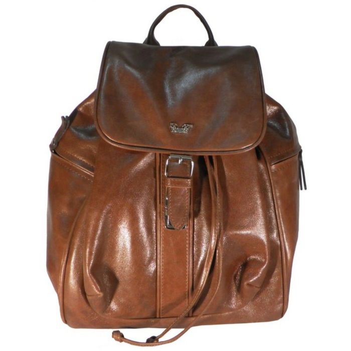 Портфель (рюкзак) женский ва390-10-4296,37*12*29,отд на клапане, 3 н/кармана,коричневый