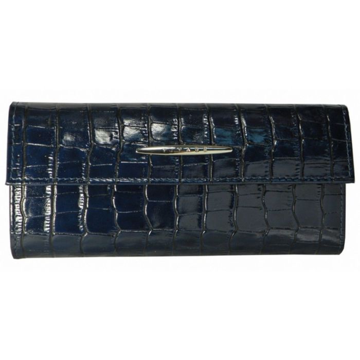 Портмоне женское, отдел для купюр, для монет, для кредитных карт, цвет синий