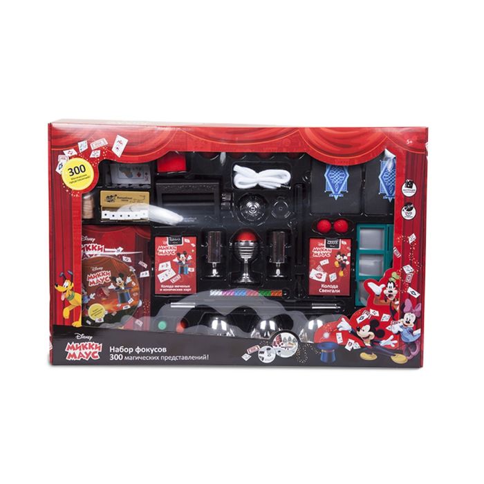 Набор для демонстрации фокусов "Mickey Mouse" (300 фокусов, DVD, 59,5х8х38 см) Disney