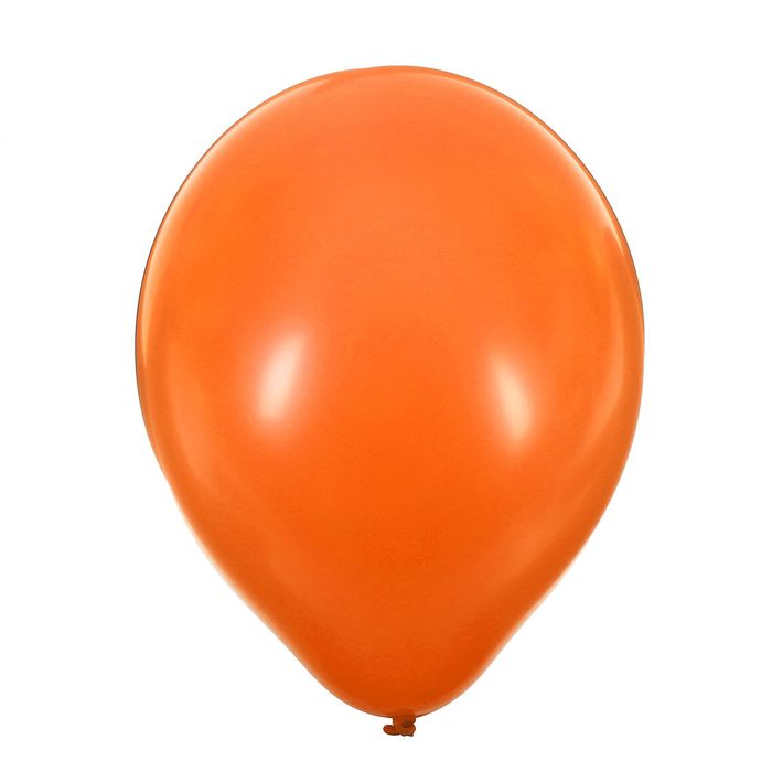 Шары латексные 10", пастель, набор 100 шт., цвет оранжевый