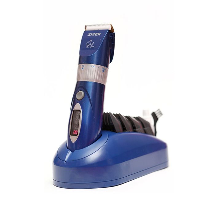 Машинка для стрижки животных ZIVER-202 аккумуляторно-сетевая с цветным цифровым дисплеем
