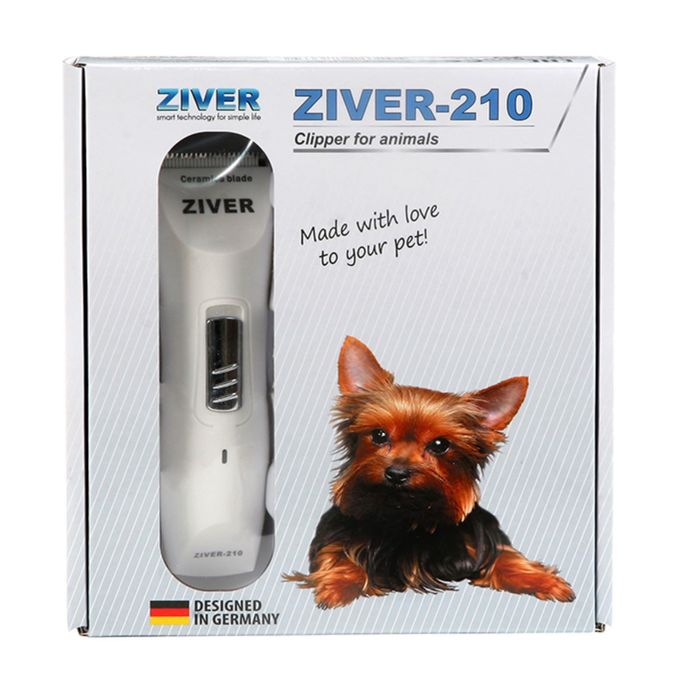 Машинка для стрижки животных ZIVER-210 аккумуляторно-сетевая