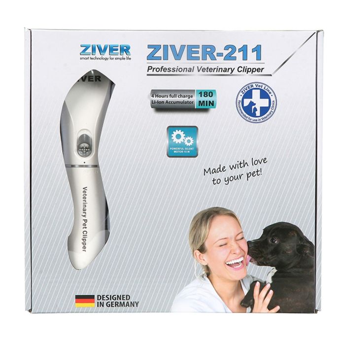 Машинка для стрижки животных ZIVER-211 аккумуляторно-сетевая