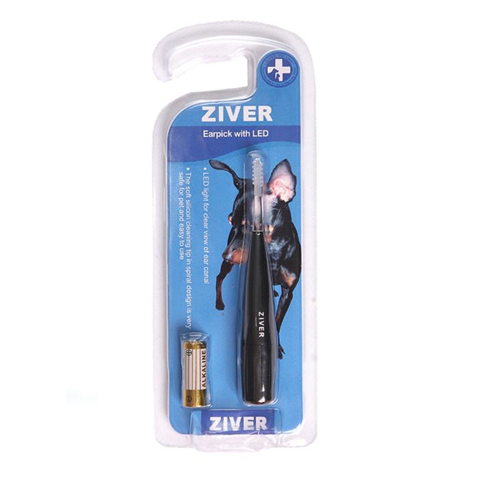 Ушечистка для животных с подсветкой ZIVER-104