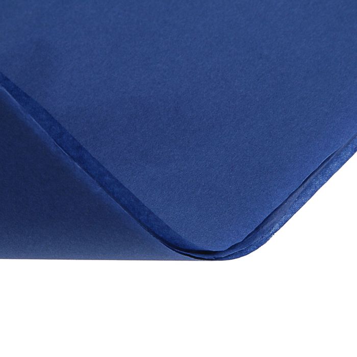 Бумага цветная Тишью (шёлковая) 510*760 мм Sadipal 1 л 17 г/м2 тёмно-синий 11131