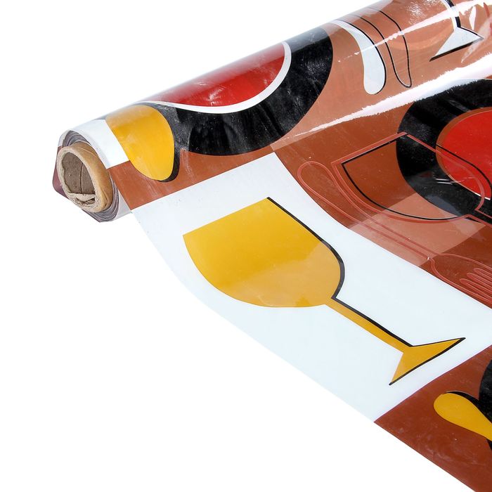 Клеенка ПВХ, ширина 137 см, толщина 0,07 мм, рулон 30 м