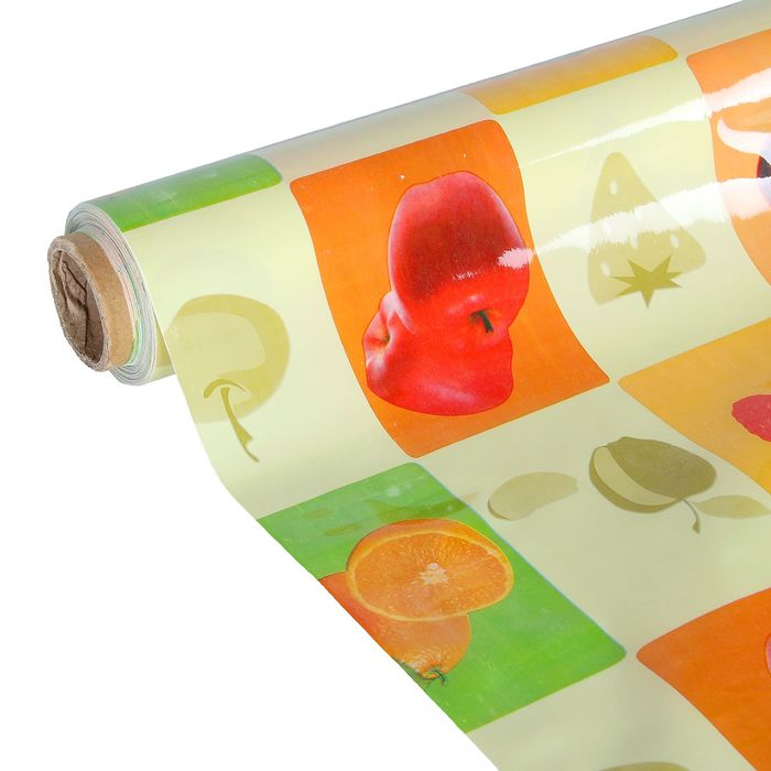 Клеенка ПВХ, ширина 137 см, толщина 0,07 мм, рулон 30 м