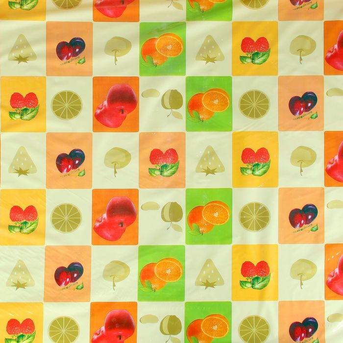 Клеенка ПВХ, ширина 137 см, толщина 0,07 мм, рулон 30 м