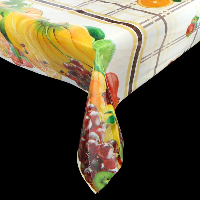 Клеенка ПВХ, ширина 137 см, толщина 0,07 мм, рулон 30 м