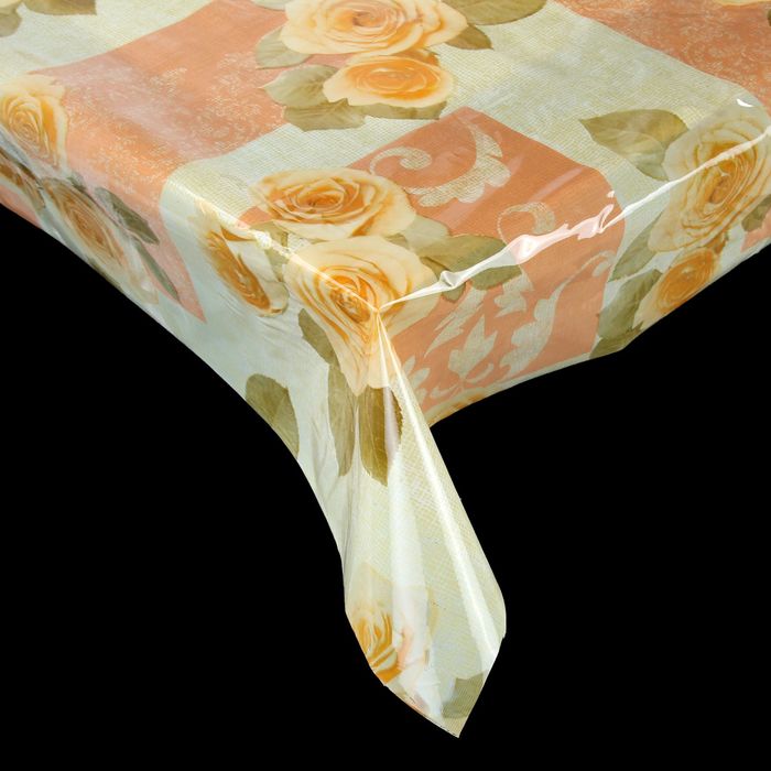 Клеенка ПВХ, ширина 137 см, толщина 0,07 мм, рулон 30 м