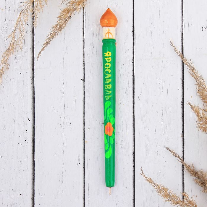 Ручка деревянная, храм "Ярославль", 17 см