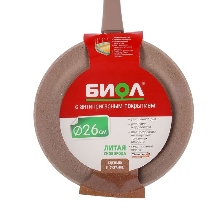 Сковорода 26 см "Оптима Керам"