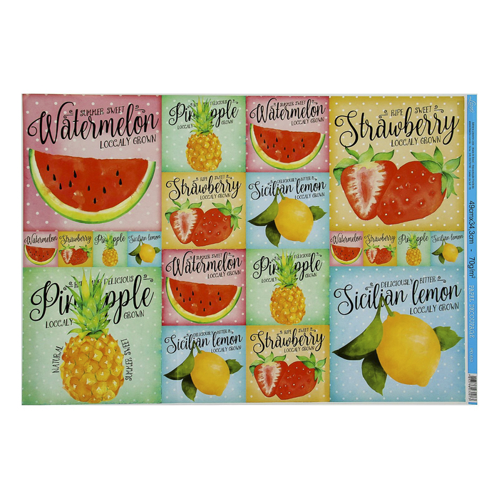 Декупажная бумага Litoarte "Арбуз" 49х34,3 см