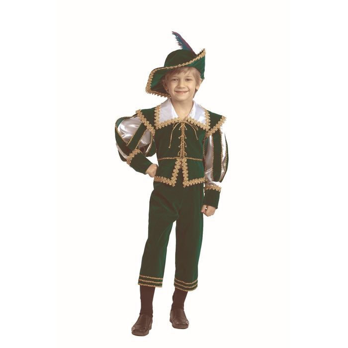 Карнавальный костюм "Лорд", бархат, р.28, рост 110 см