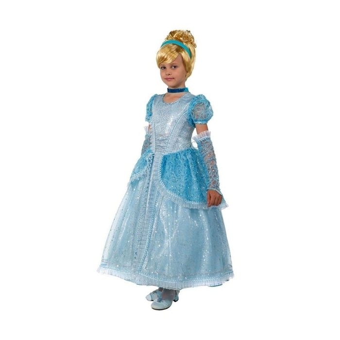 Карнавальный костюм "Принцесса Золушка", бархат, р-р 32, рост 122 см