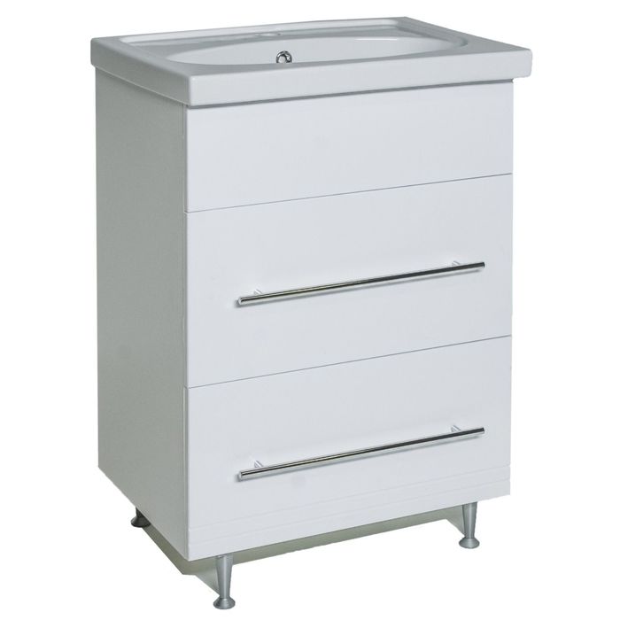 Тумба "АКВАРЕЛЬ" Калипсо 60, два выдвижных ящика