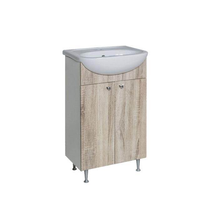 Тумба "АКВАРЕЛЬ" Эрика 60, дуб марсала светлый