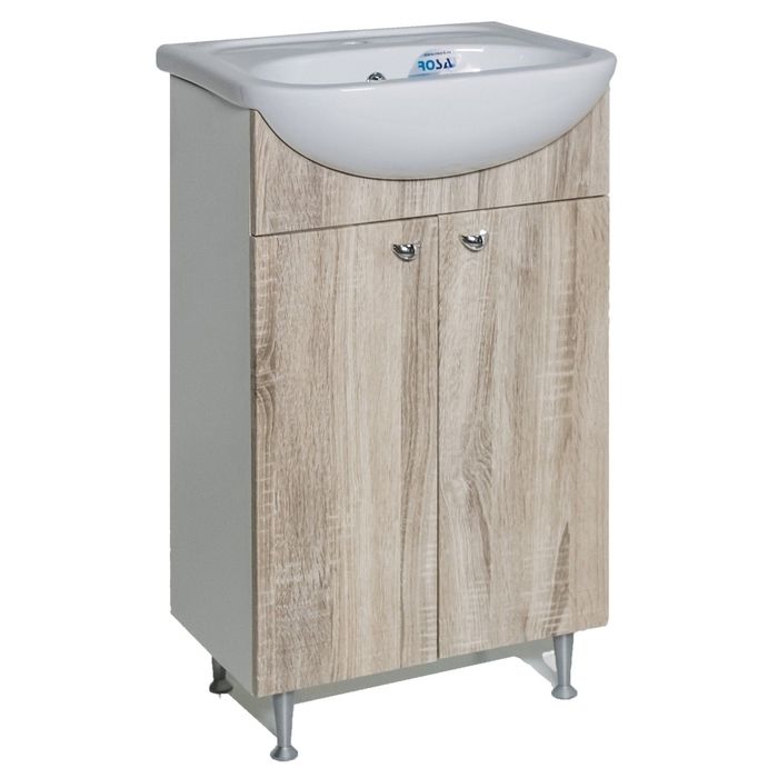 Тумба "АКВАРЕЛЬ" Классик 55, дуб марсала светлый