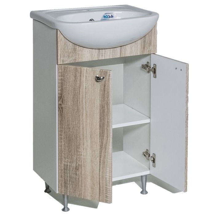 Тумба "АКВАРЕЛЬ" Классик 55, дуб марсала светлый