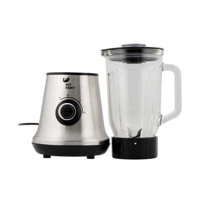 Блендер Kitfort КТ-1307, 450 Вт серебристый/черный