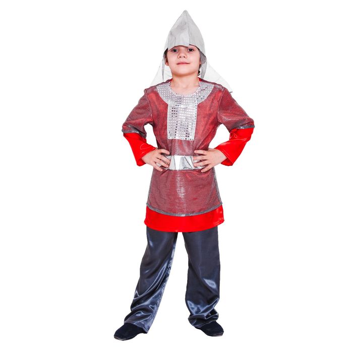 Детский карнавальный костюм "Богатырь", р-р 32, рост 128-134 см