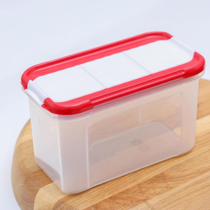 Банка для сыпучих продуктов 750 мл Krupa, с дозатором