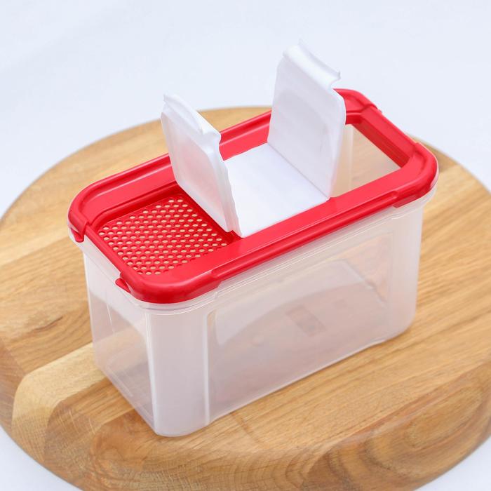 Банка для сыпучих продуктов 750 мл Krupa, с дозатором