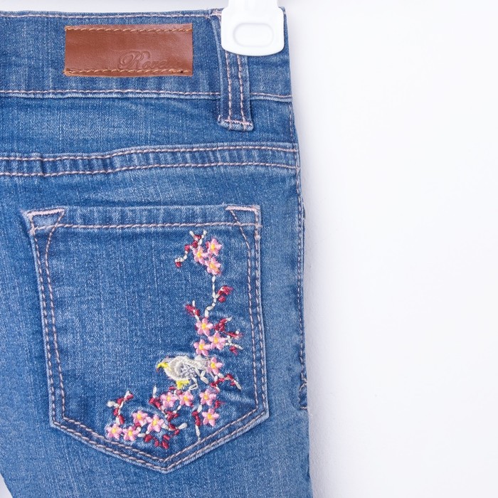 Джинсы для девочки "ROVELLO", рост 98 см, цвет синий 4051 С