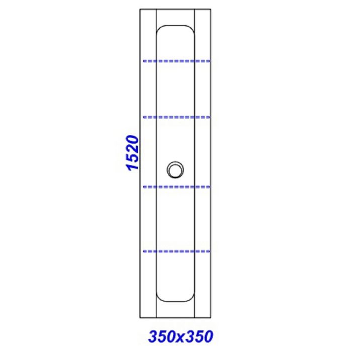 Пенал подвесной Aqwella INFINITY, черный Inf.05.35/BLK