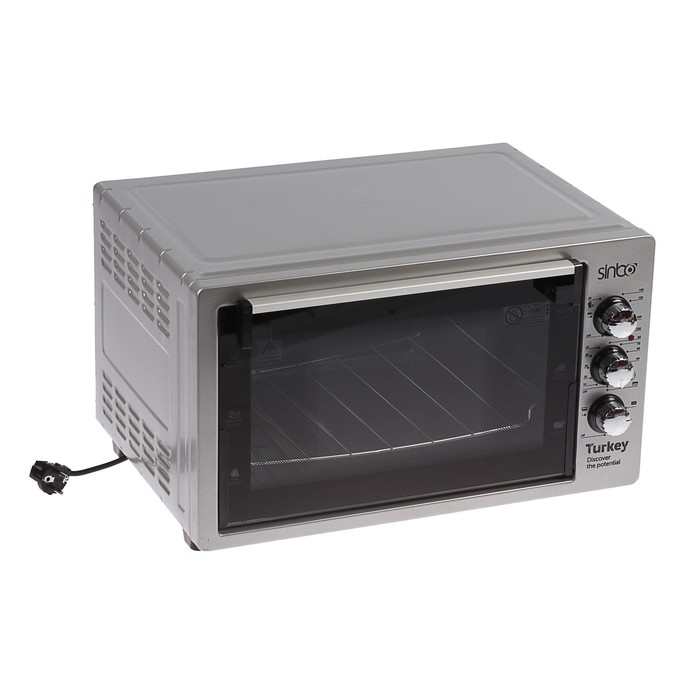 Мини-печь Sinbo SMO 3671, 1500 Вт, 40 л, 4 режима работы, серая