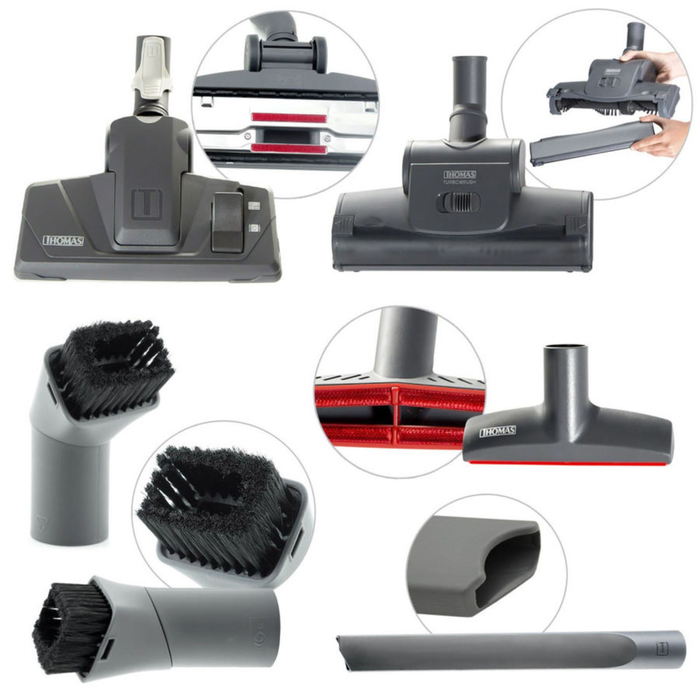 Пылесос Thomas Perfect Air Animal Pure, 1700 Вт, 1.8 л, белый/жёлтый