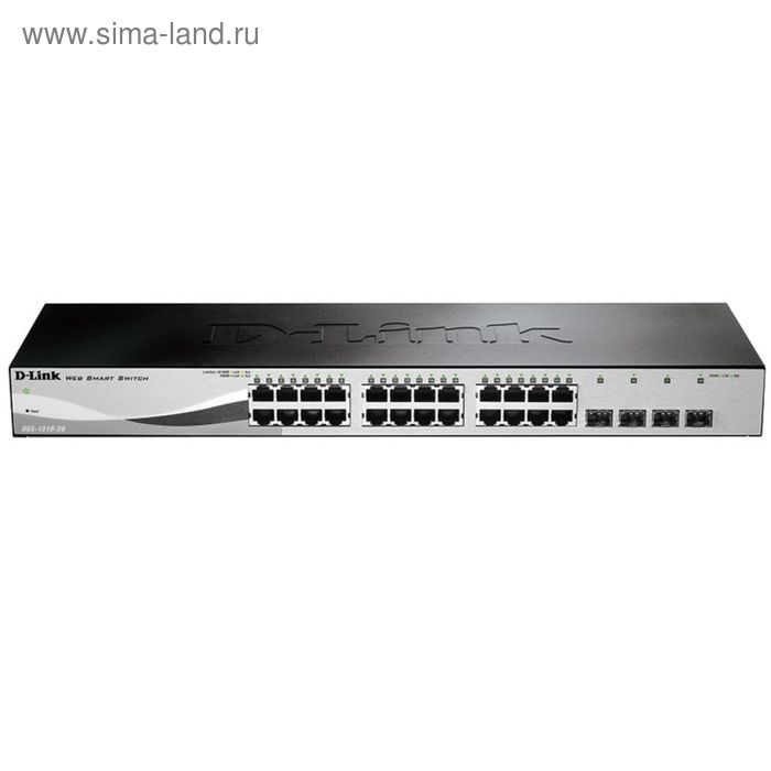 

Коммутатор D-Link DGS-1210-28/C1A управляемый 19U 24x10/100/1000BASE-T