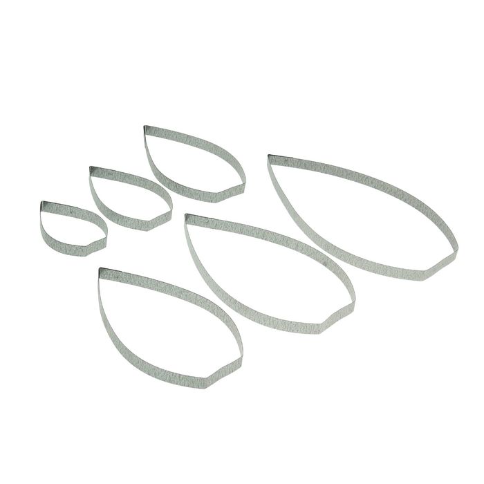 Форма для вырубки (каттер) "Каллы" К-0001 (набор 6 деталей)