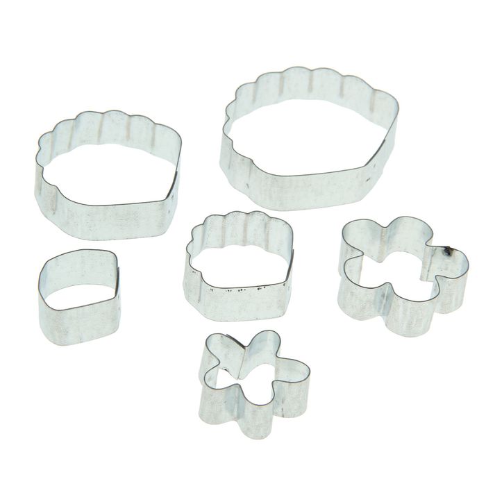 Форма для вырубки (каттер) "Клубника" К-0007 (набор 6 деталей)