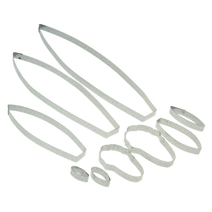 Форма для вырубки (каттер) "Ирис" К-0042 (набор 9 деталей)