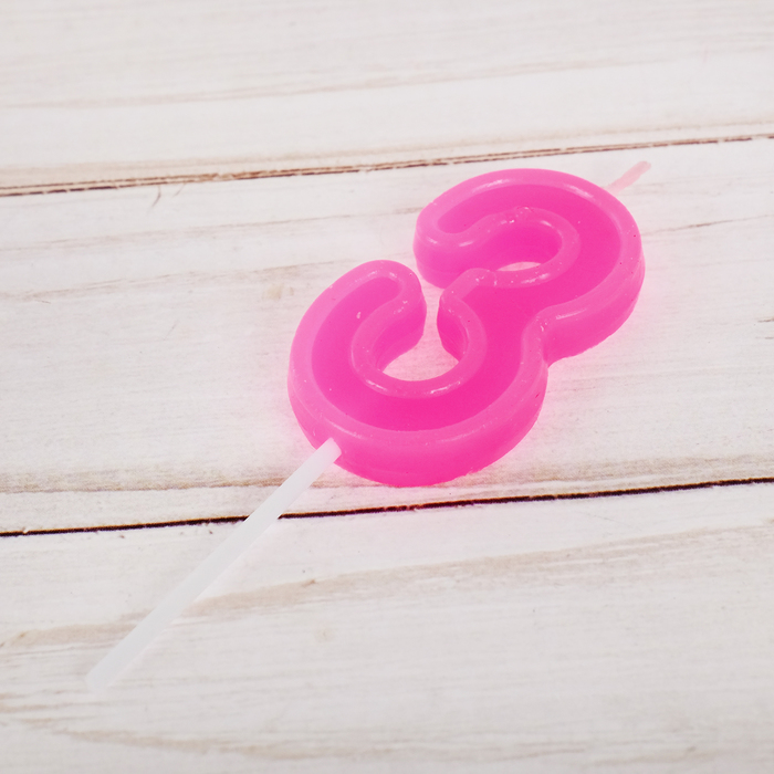 Свеча в торт цифра Дисней 3 "С Днем рождения", Кошечка Мари