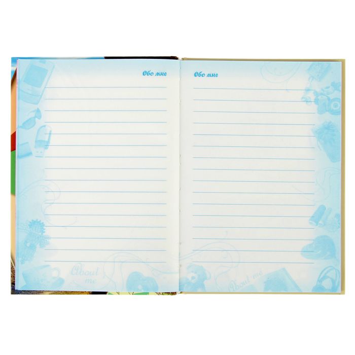 Дневник для девочки А5 "Прованс", твёрдая обложка, блестки, 160 страниц