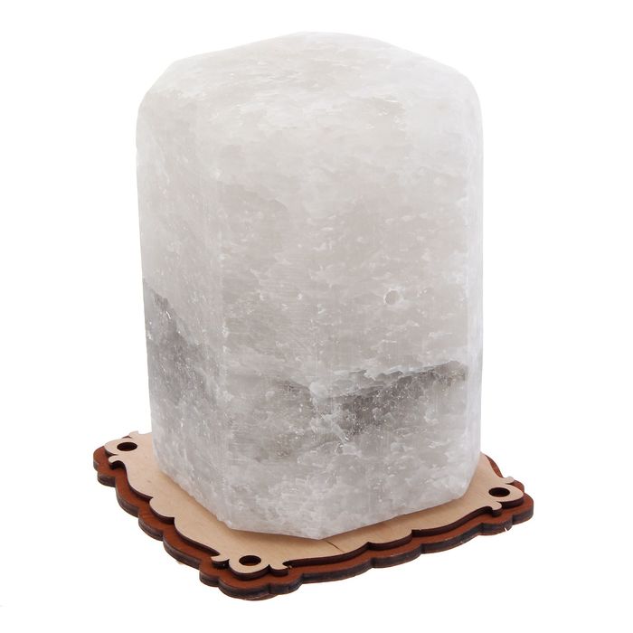 Соляной светильник "Восьмиугольник" 12х18 см, цельный кристалл