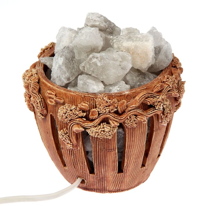 Соляной светильник "Горшок" керамика 13х13 см