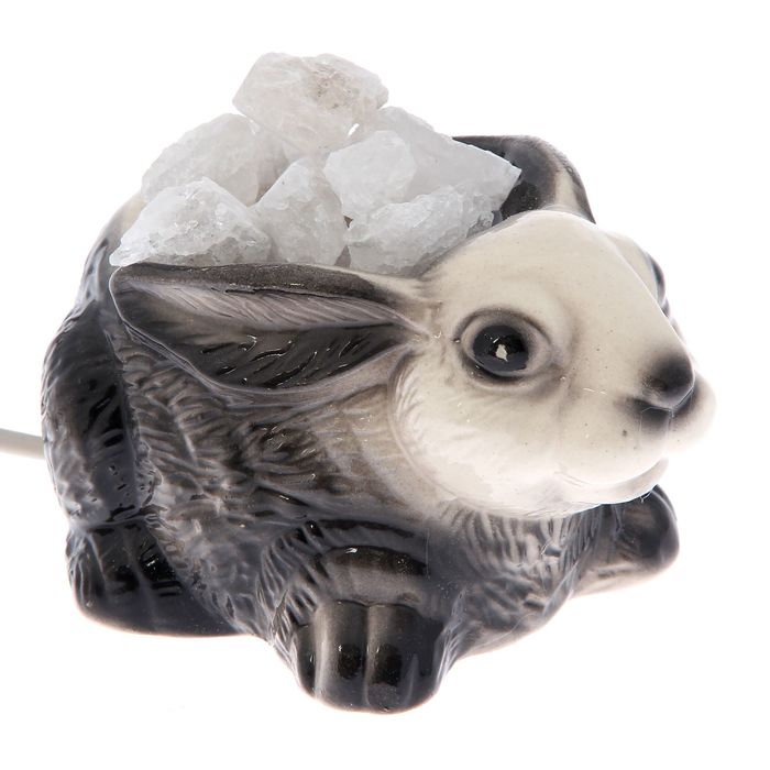 Соляной светильник "Заяц" малый керамика, 9 х 16 х 10 см