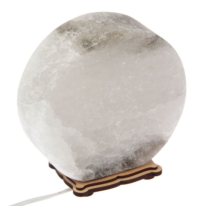 Соляной светильник "Круглый" большой 17 х 6 см, цельный кристалл