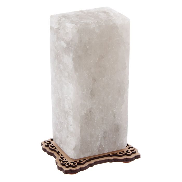 Соляной светильник "Прямоугольник" 16 х 8 х 6 см, цельный кристалл