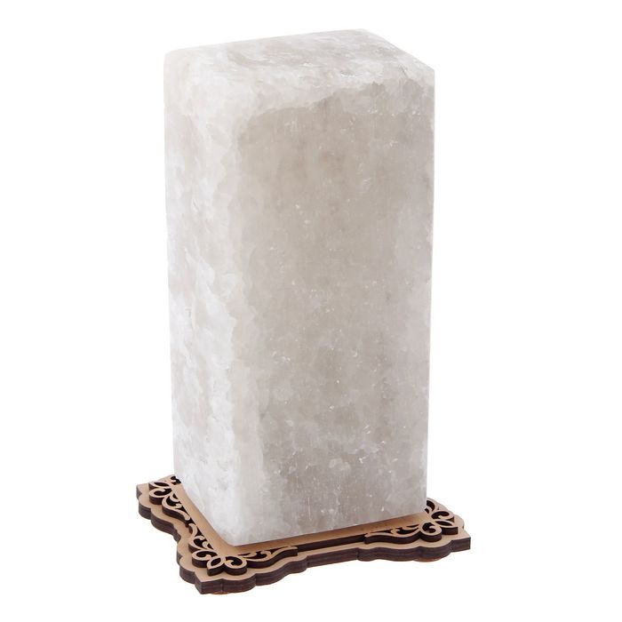 Соляной светильник "Прямоугольник" 16 х 8 х 6 см, цельный кристалл