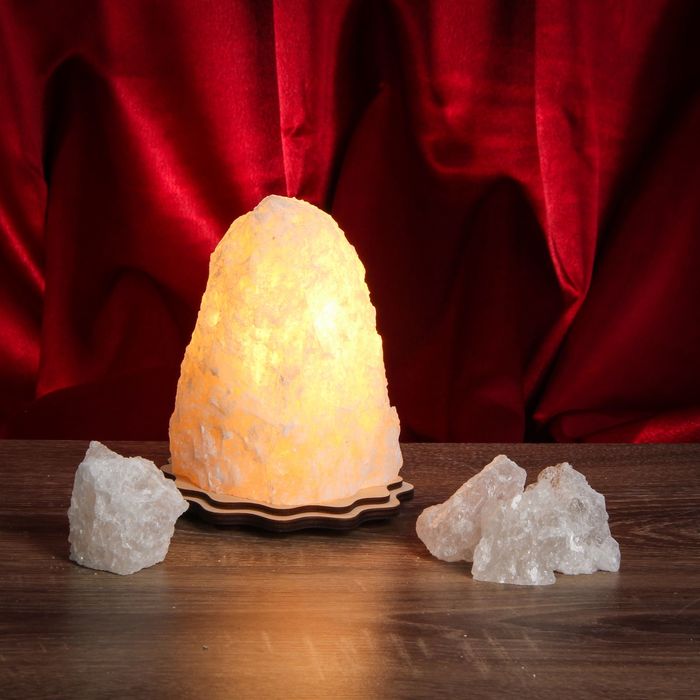 Соляной светильник "Скала" малый D-10 h-15 см, цельный кристалл